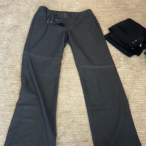 Signature black dress pants white Dotted, size six